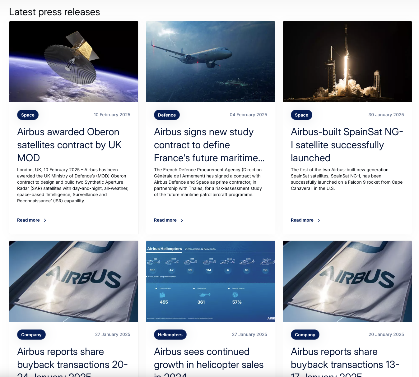 current boeing press section