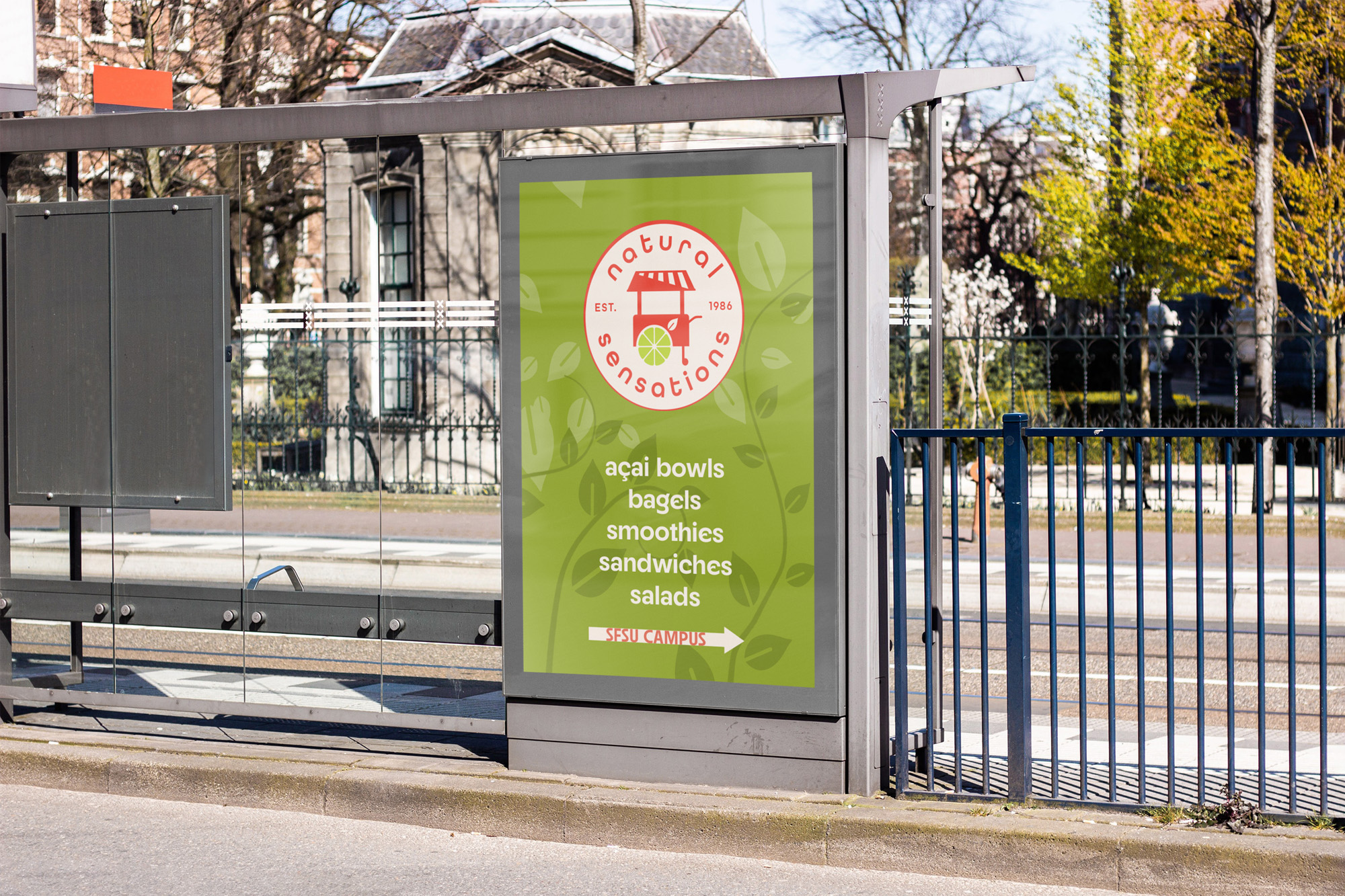 Natural Sensations out-of-home advertising