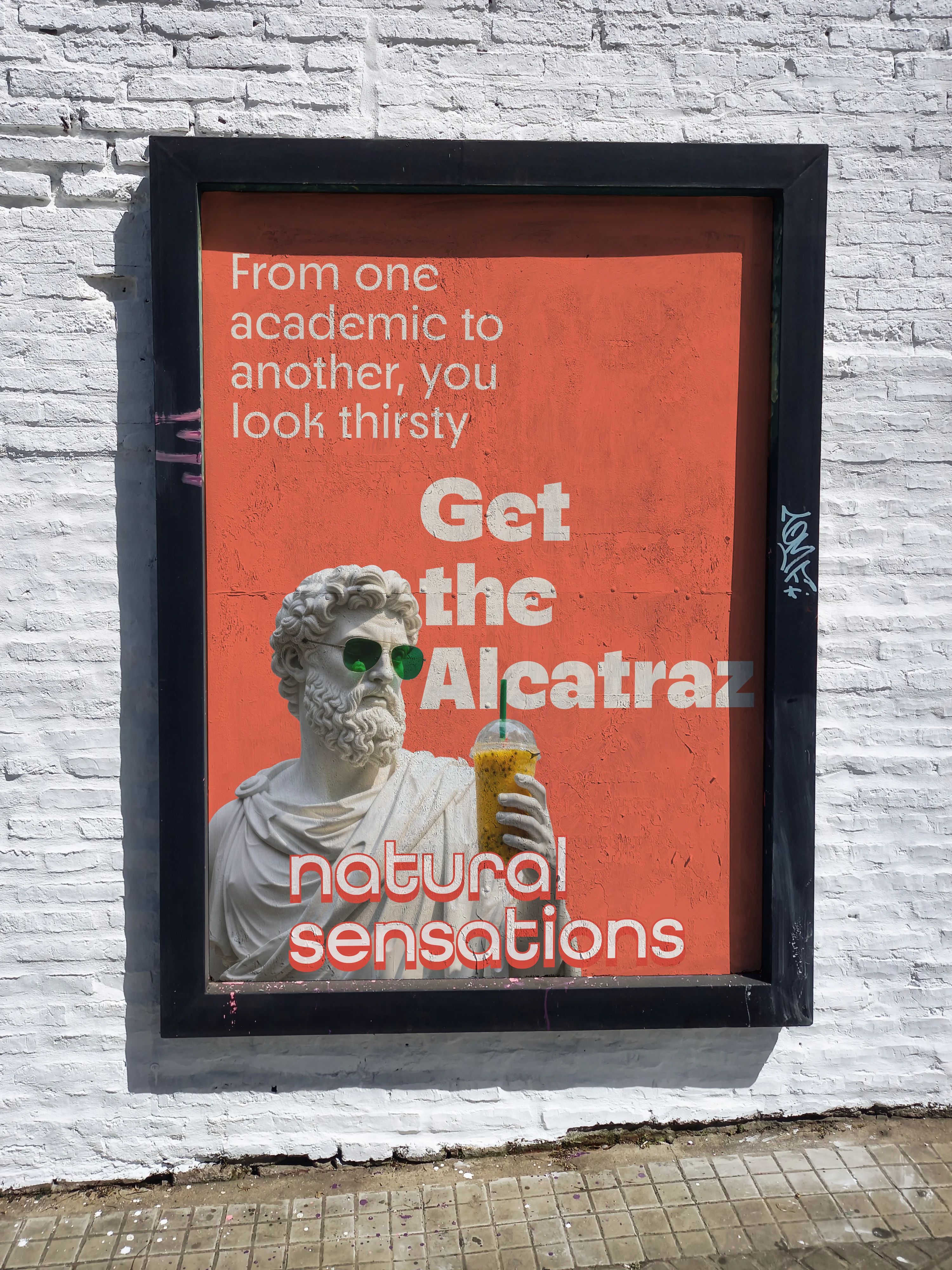 Natural Sensations Alcatraz Campaign OOH poster