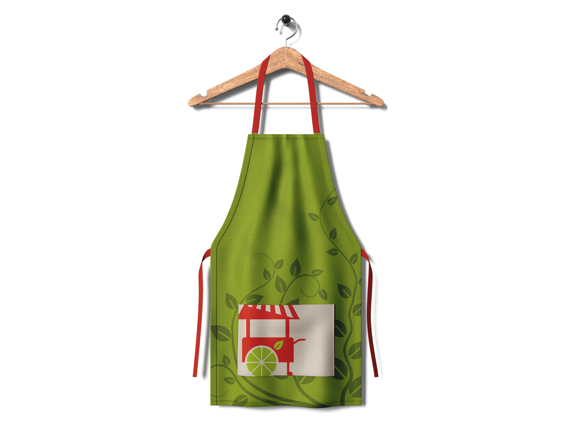 Natural Sensations branded staff apron uniform